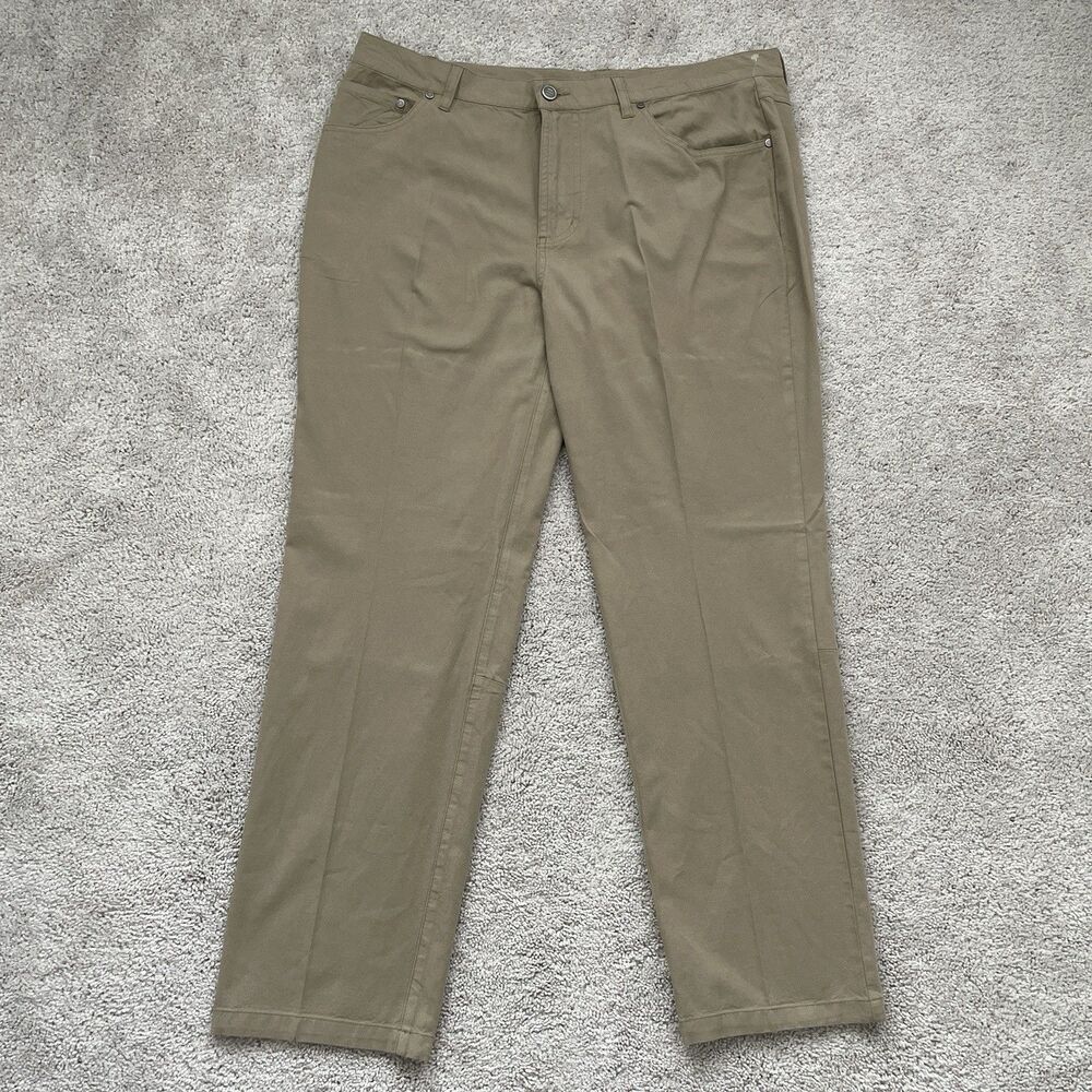 Free Fly Pants Men 38x32 Tan Cotton Bamboo Chinos Performance Stretch Outdoor